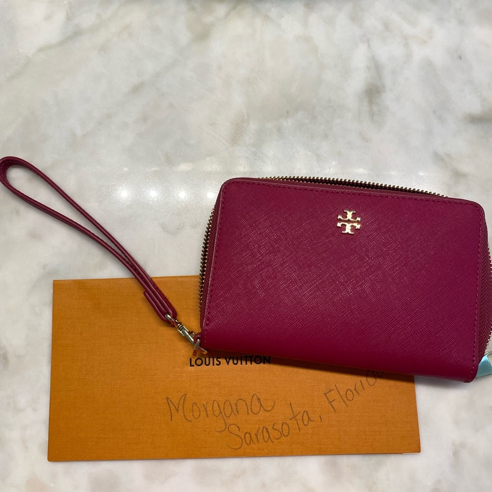 Magenta pink Tory Burch Wallet